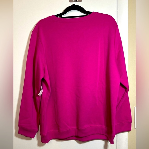 NWT Karen Scott Sport Crewneck Pullover Sweatshirt Size 0X - Picture 2 of 6